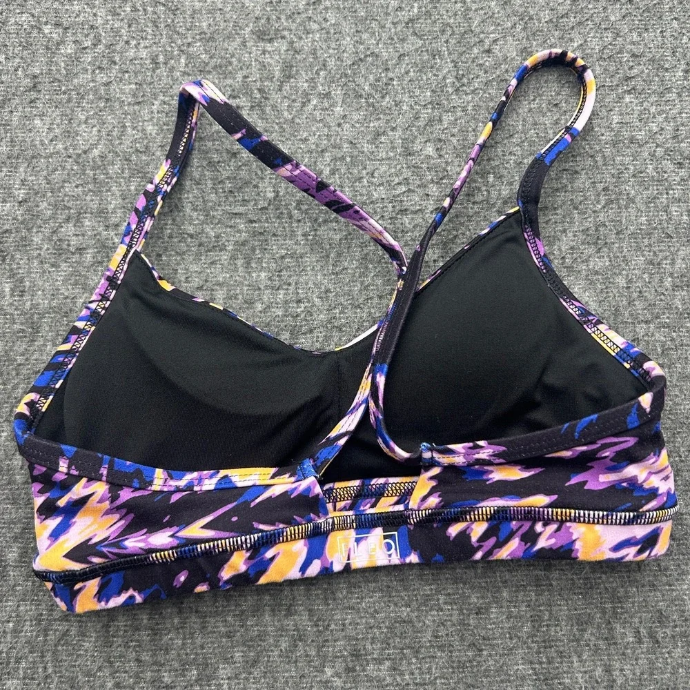 Fleo Reinette Sports Bra Small Racerback Multicolor